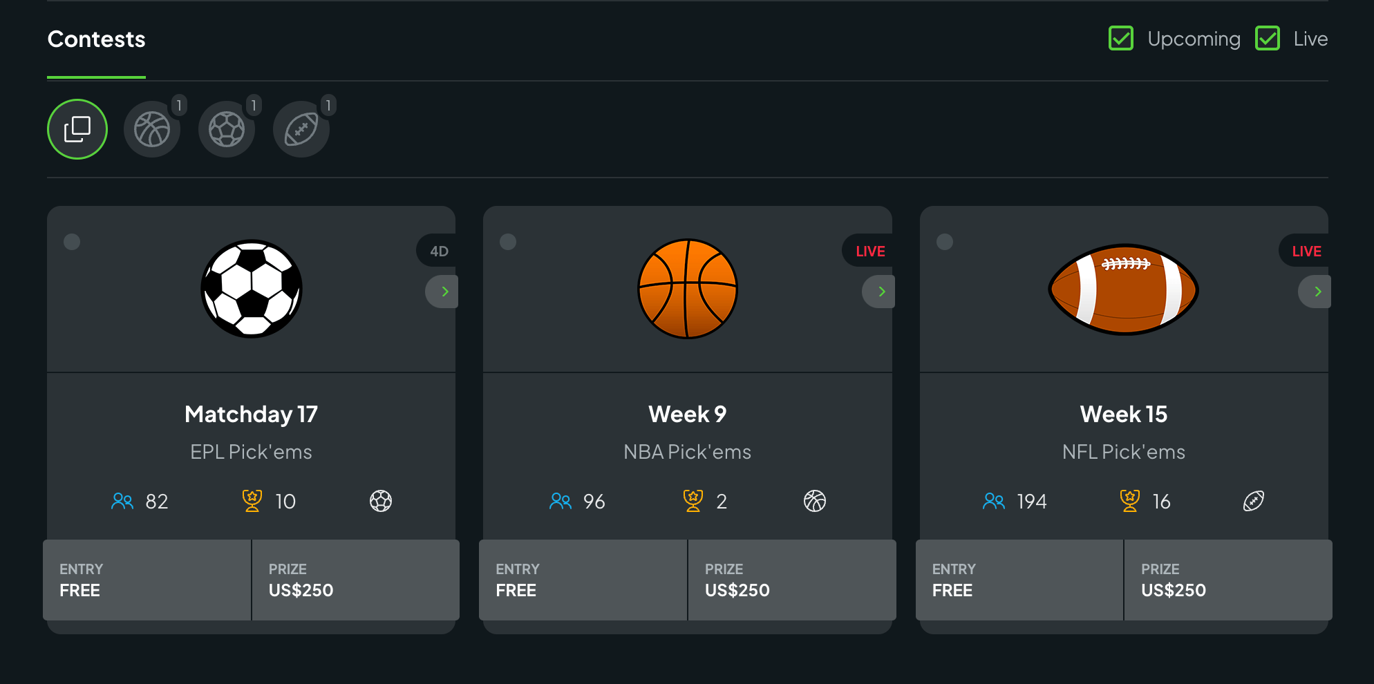 Picklebet Pickem Contests